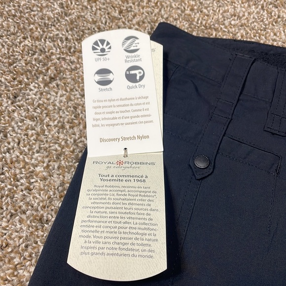 Royal Robbins Discovery Stretch Nylon Short Length Pants. Women’s size 10. NWT. - Picture 9 of 16